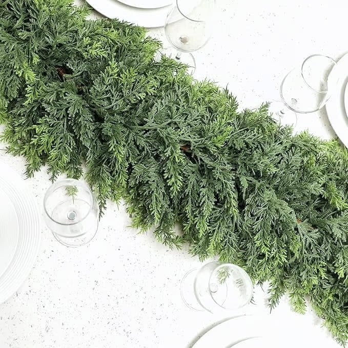 PineAura - 1.8m Realistic Cypress Garland | Ka-mostore