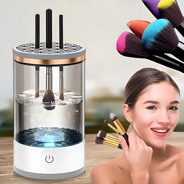 Limpiador eléctrico de brochas de maquillaje PinselClean - dispositivo de limpieza con un solo toque