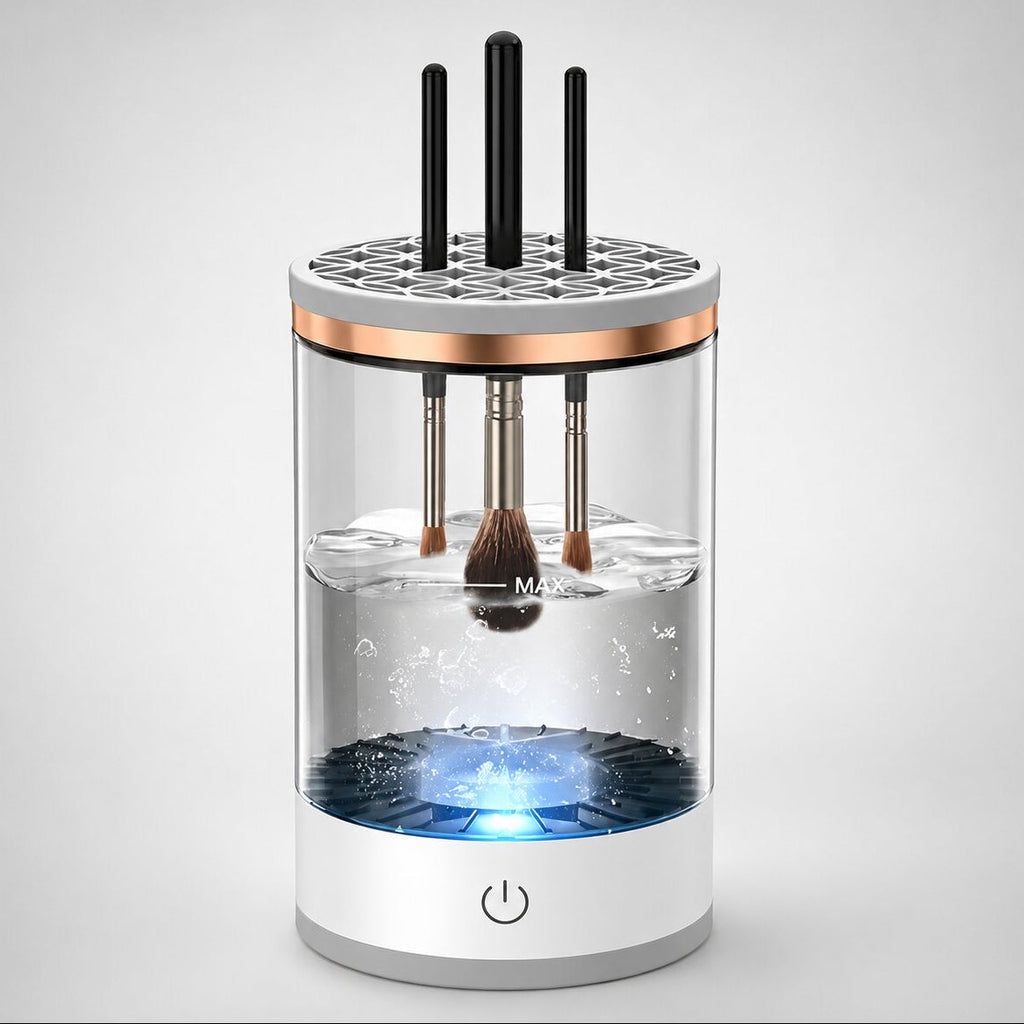 Limpiador eléctrico de brochas de maquillaje PinselClean - dispositivo de limpieza con un solo toque