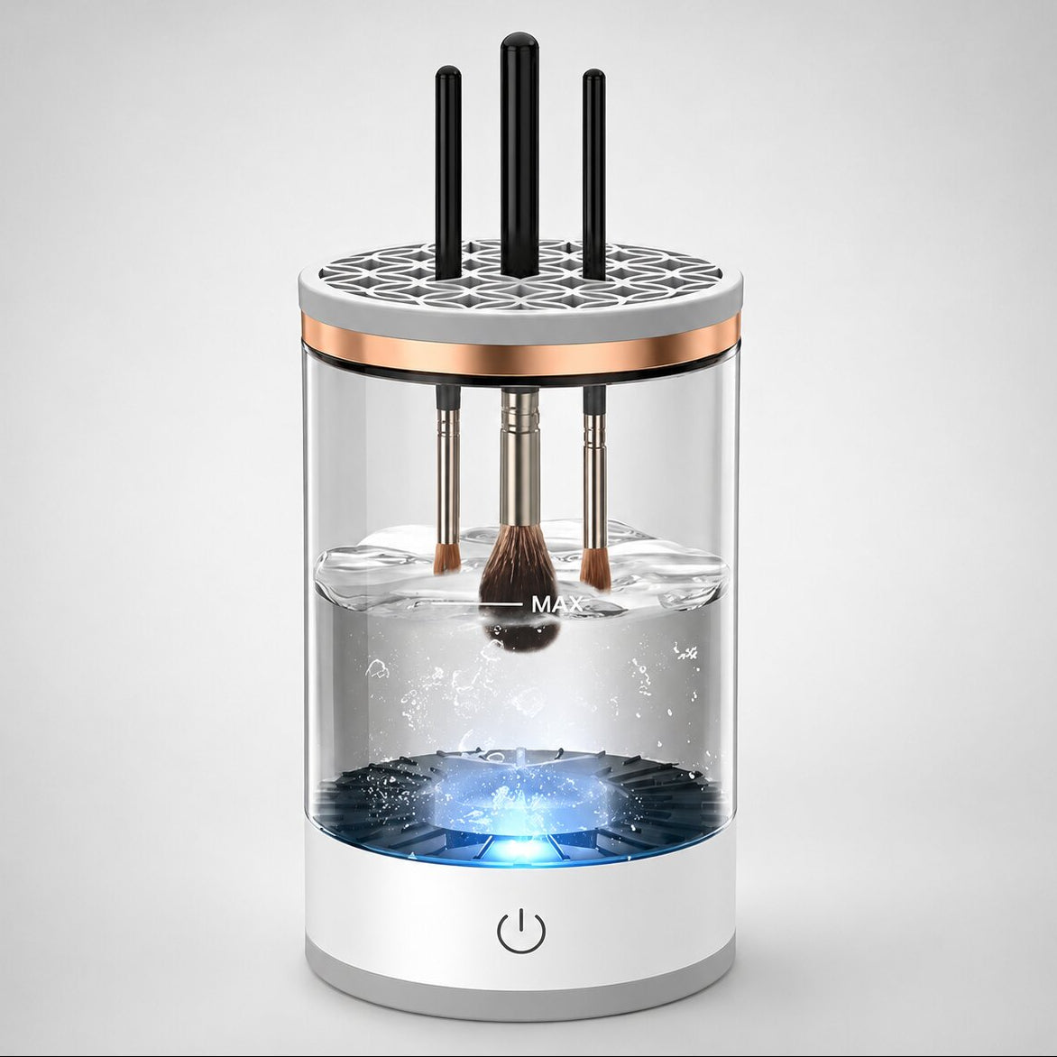 Limpiador eléctrico de brochas de maquillaje PinselClean - dispositivo de limpieza con un solo toque