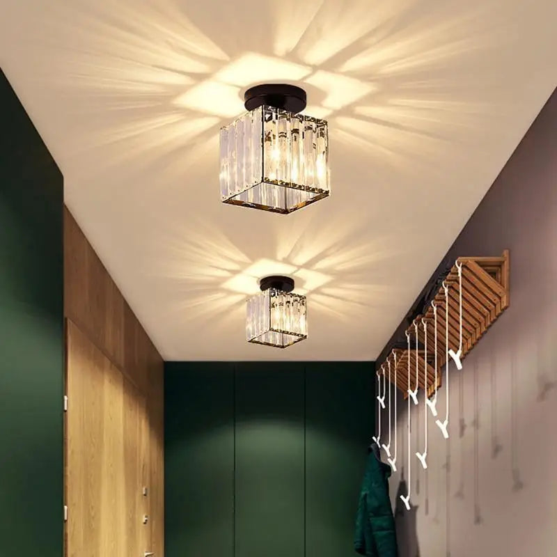 Vintage Glass Ceiling Light, Warm White Glow, E27 13x17 Cm, Classic Retro Fixture