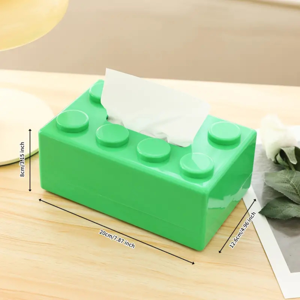 Tissueboxhoes met bouwstenen | Ka-mostore