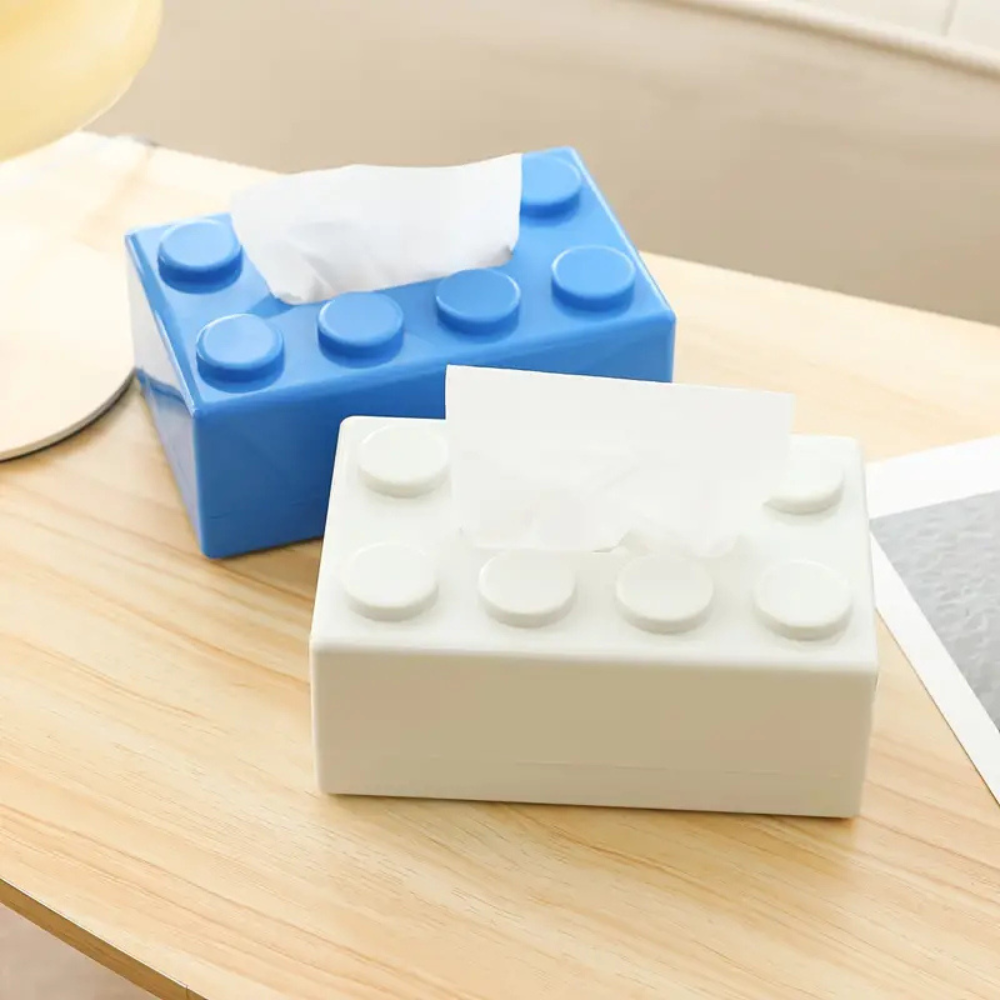 Tissueboxhoes met bouwstenen | Ka-mostore