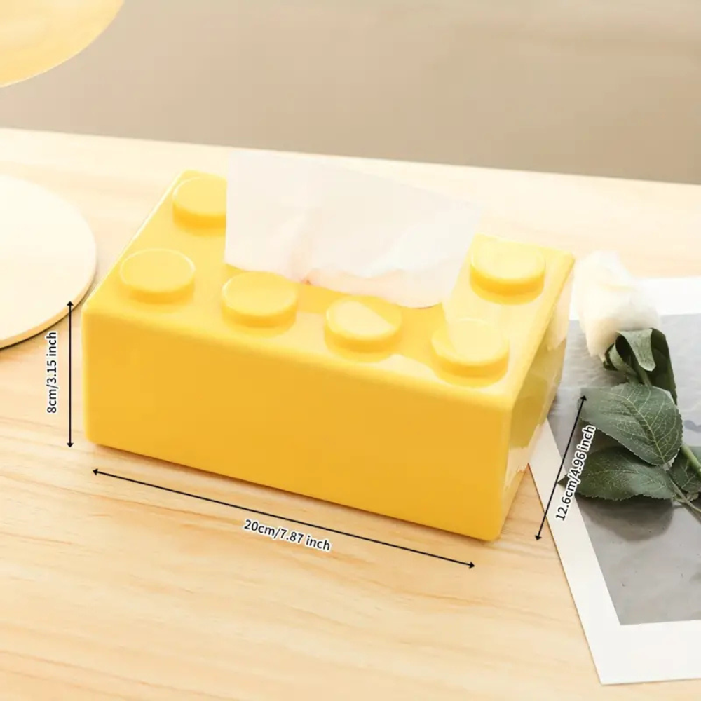 Tissueboxhoes met bouwstenen | Ka-mostore