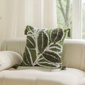 Plush Leaf With Tassel Cushion Cover | Ka-mostore