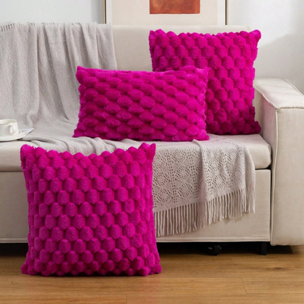 Textured Plush Pillow Cover - Marshmallow Softness | Ka-mostore