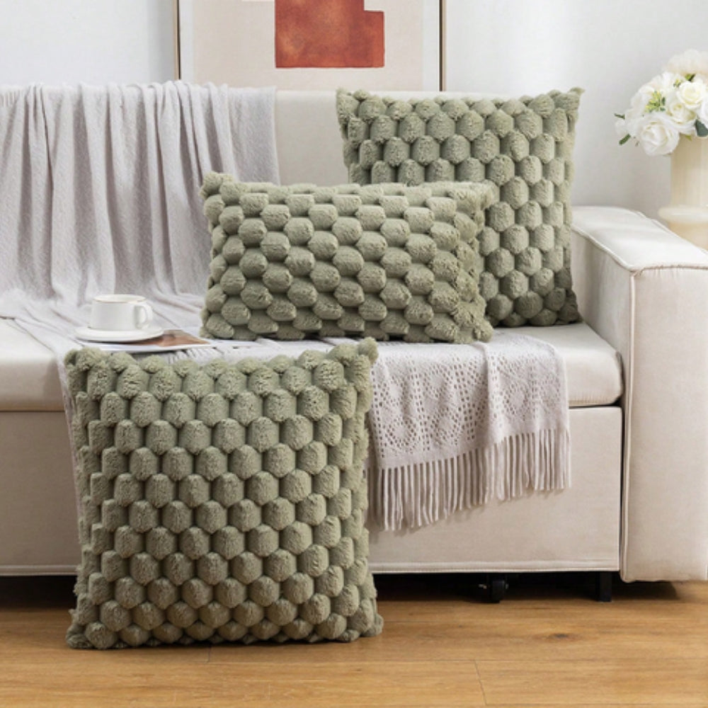 Textured Plush Pillow Cover - Marshmallow Softness | Ka-mostore