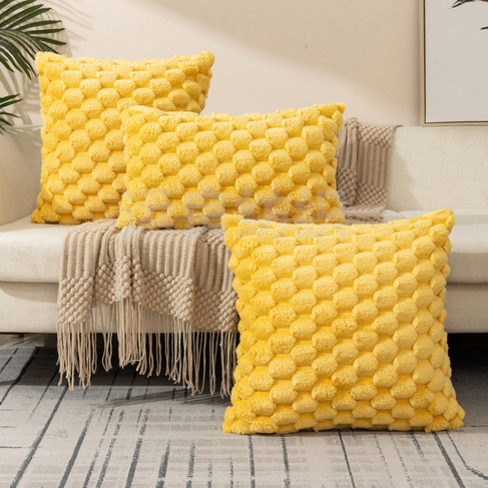Textured Plush Pillow Cover - Marshmallow Softness | Ka-mostore