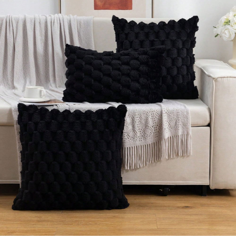 Textured Plush Pillow Cover - Marshmallow Softness | Ka-mostore