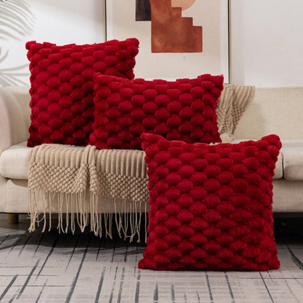 Textured Plush Pillow Cover - Marshmallow Softness | Ka-mostore
