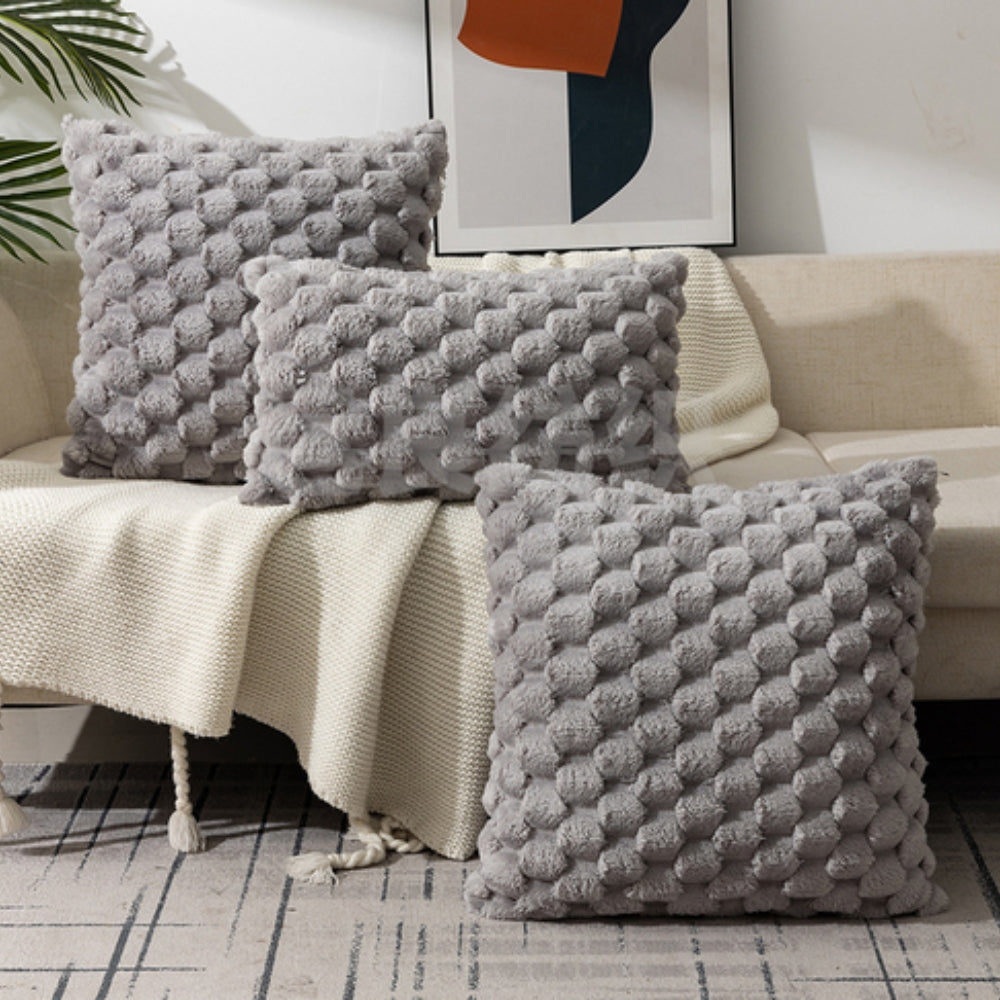 Textured Plush Pillow Cover - Marshmallow Softness | Ka-mostore
