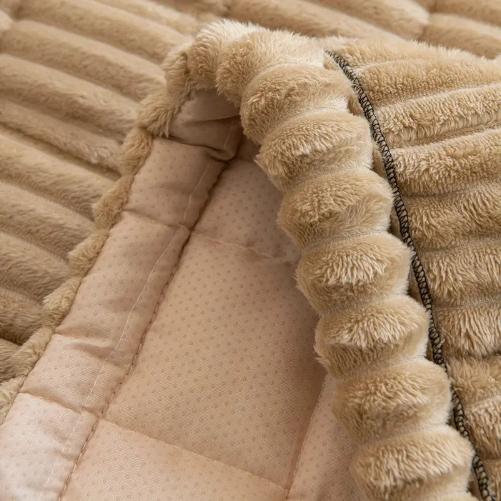 Soft Sofa Protector with Pleated Hem | Ka-mostore