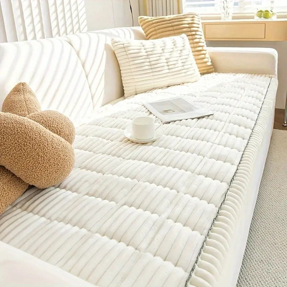 Soft Sofa Protector with Pleated Hem | Ka-mostore