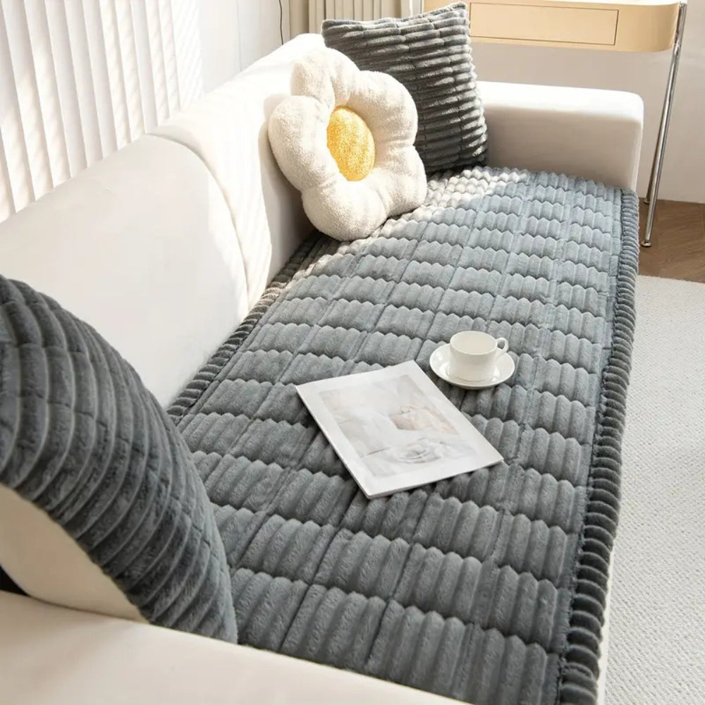 Soft Sofa Protector with Pleated Hem | Ka-mostore