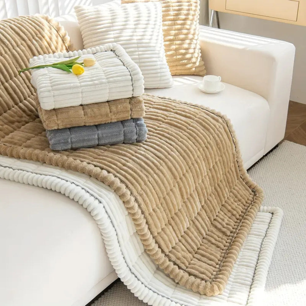 Soft Sofa Protector with Pleated Hem | Ka-mostore
