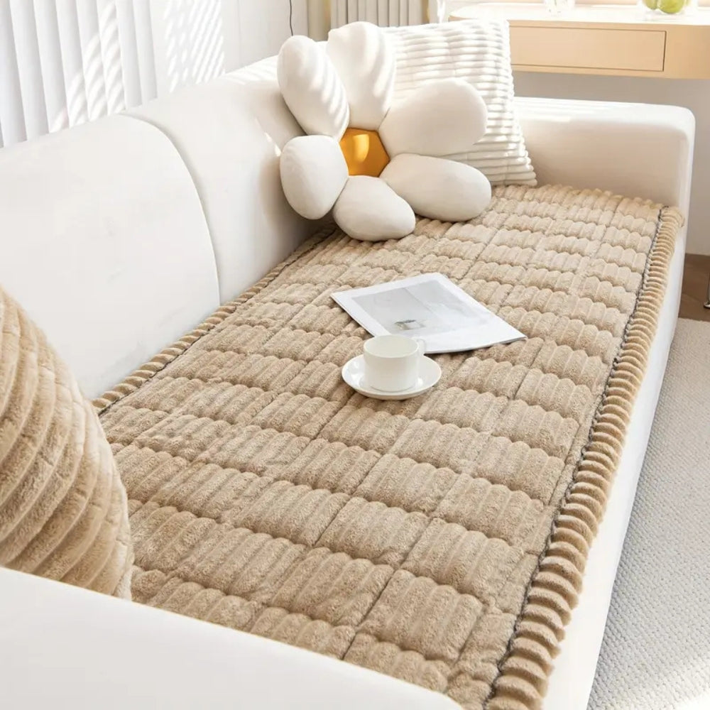 Soft Sofa Protector with Pleated Hem | Ka-mostore