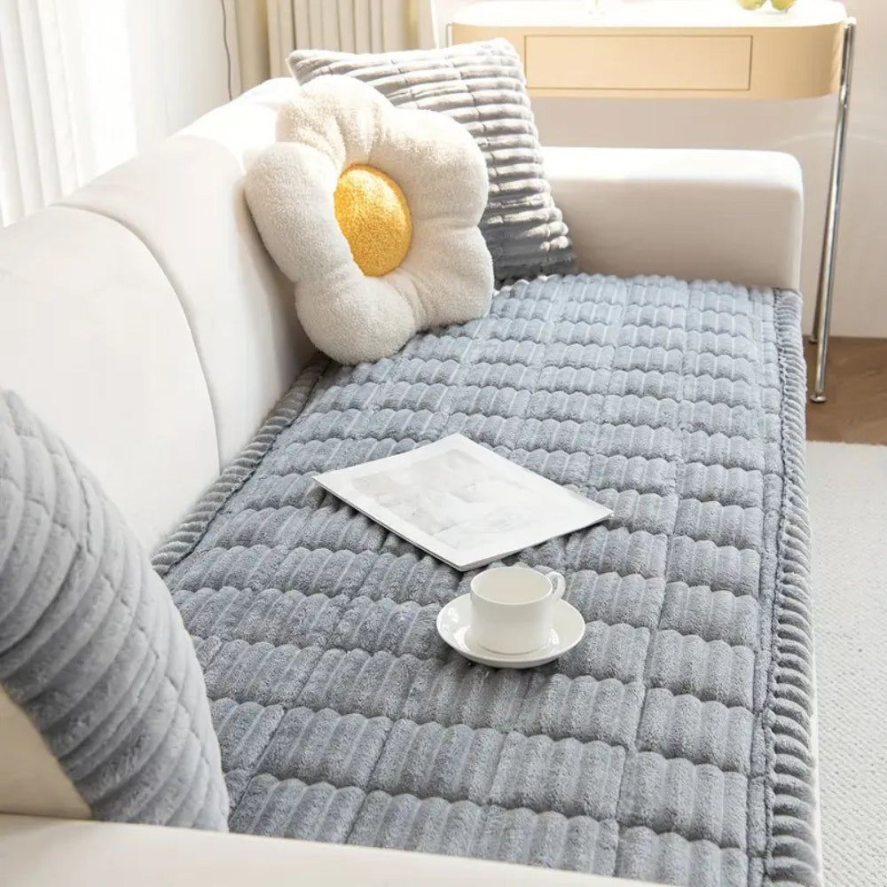 Soft Sofa Protector with Pleated Hem | Ka-mostore