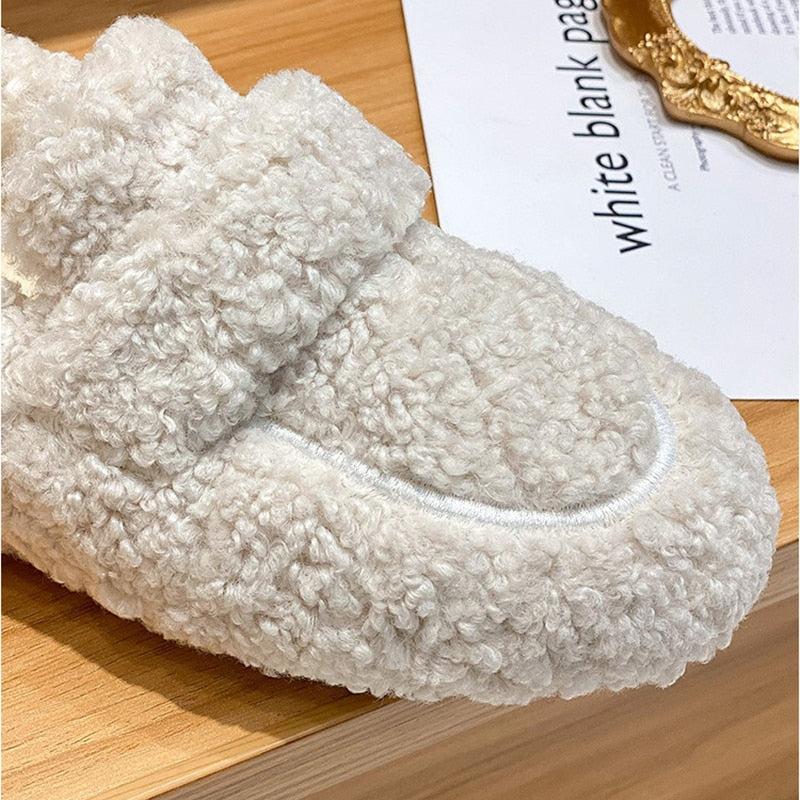 Women's Plush Loafer House Shoes | Ka-mostore