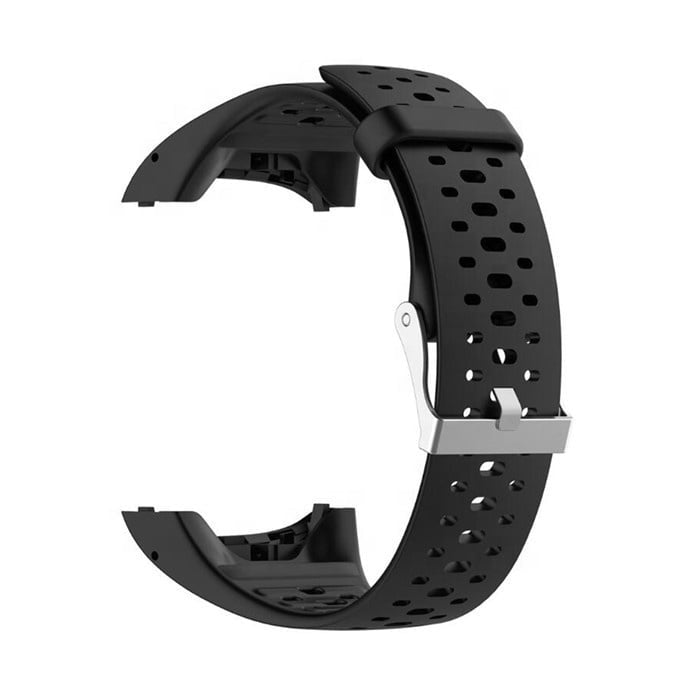 Schwarzes Silikonarmband für Polar M400- und M430-Uhren