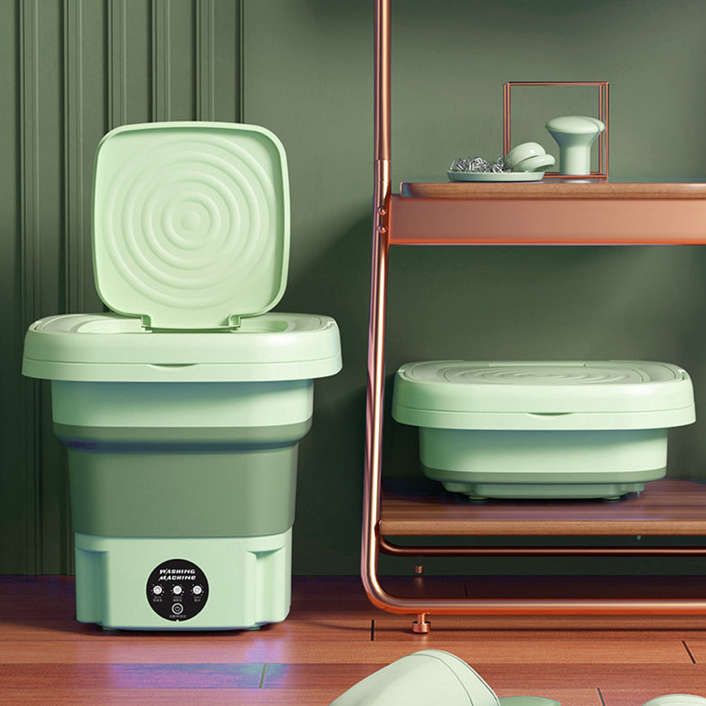 Portable Green Mini Washing Machine with 3 Washing Modes | Ka-mostore