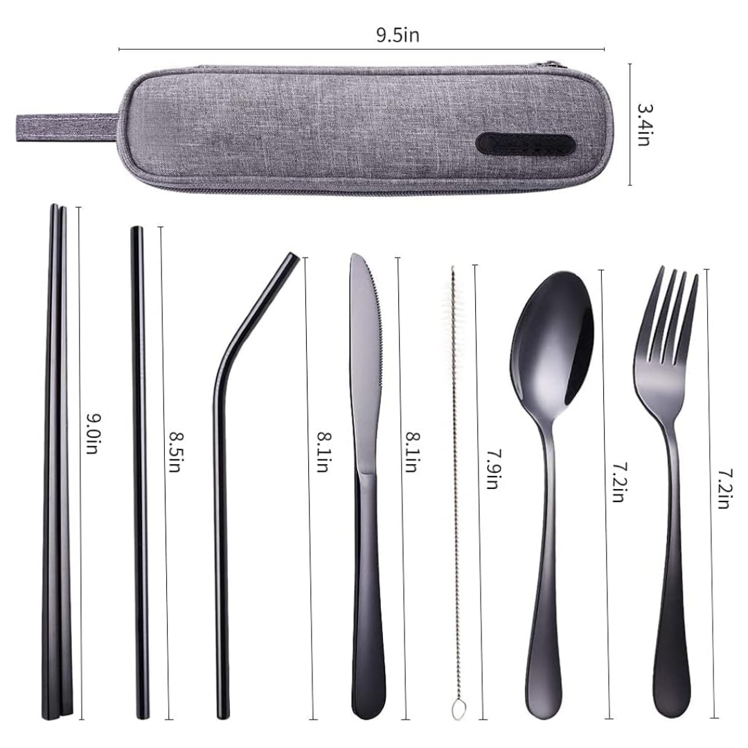 Travel Utensil Set - Stainless Steel | Ka-mostore