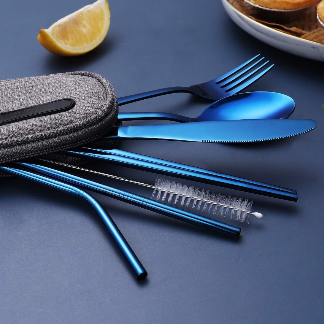 Travel Utensil Set - Stainless Steel | Ka-mostore