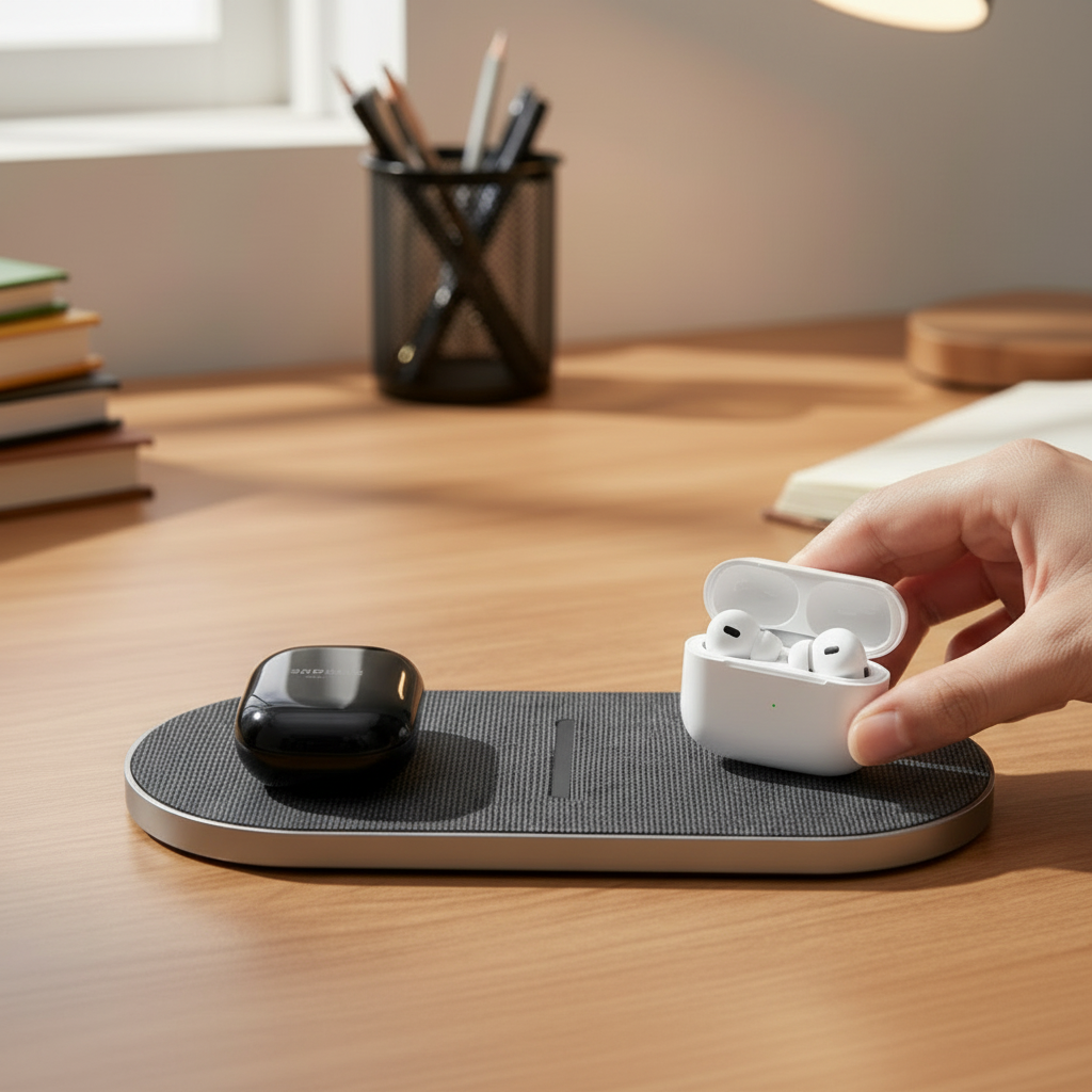 POWERDOCK – 40W Wireless Charging Station for iPhone, AirPods & Samsung | Ka-mostore