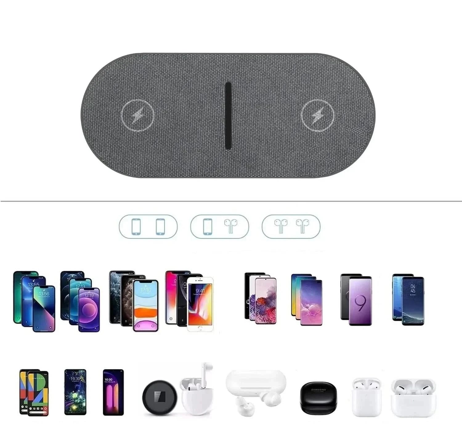 POWERDOCK – 40W Wireless Charging Station for iPhone, AirPods & Samsung | Ka-mostore
