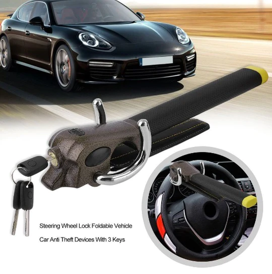 Powerful Car Steering Wheel Lock Bar | Ka-mostore