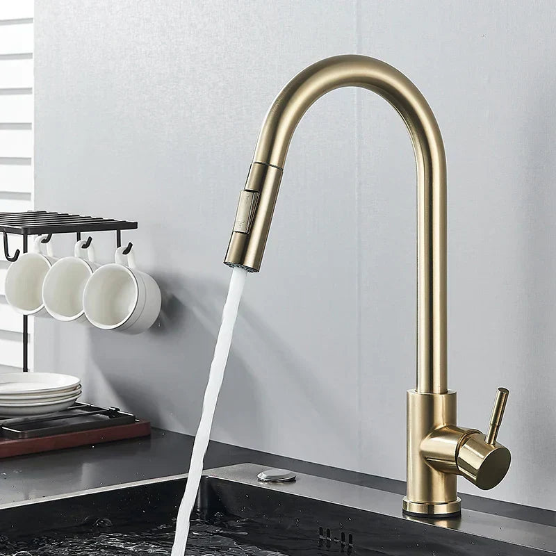 Practical and Elegant Kitchen Faucet with Pull-Out Function | Ka-mostore