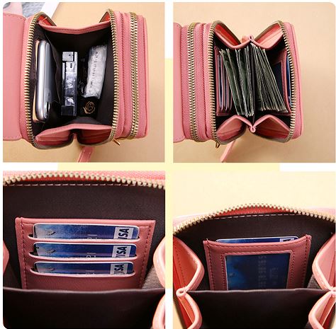 Kompakt lædertaske med justerbar crossbody-rem | Ka-mostore