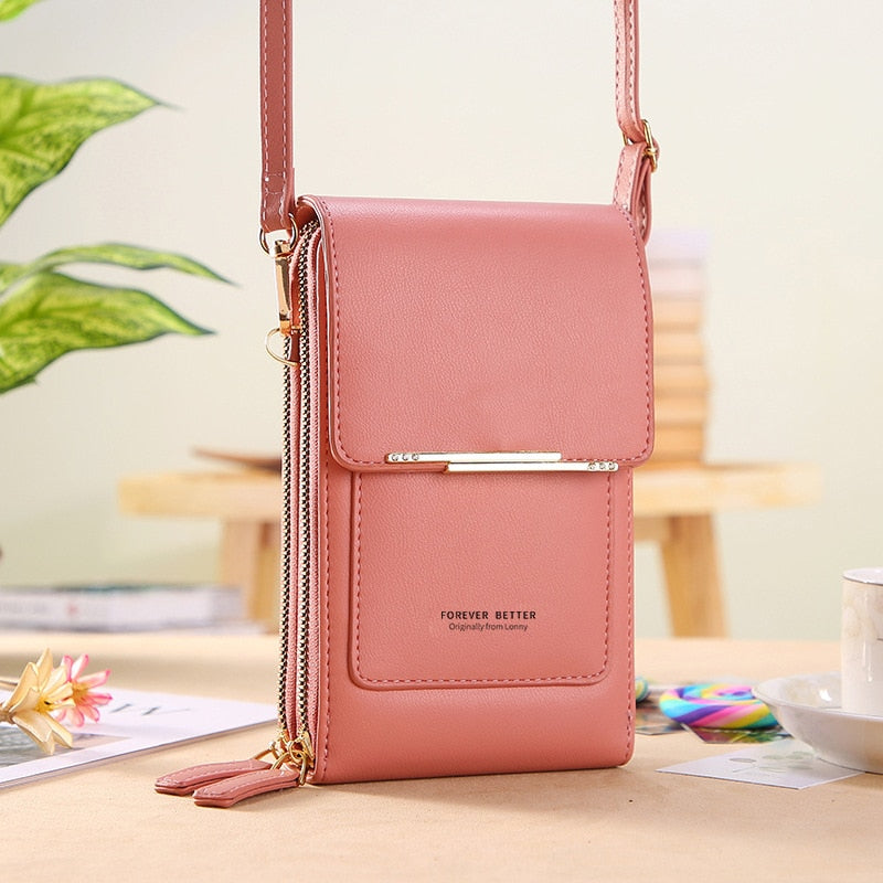 Kompakt lædertaske med justerbar crossbody-rem | Ka-mostore
