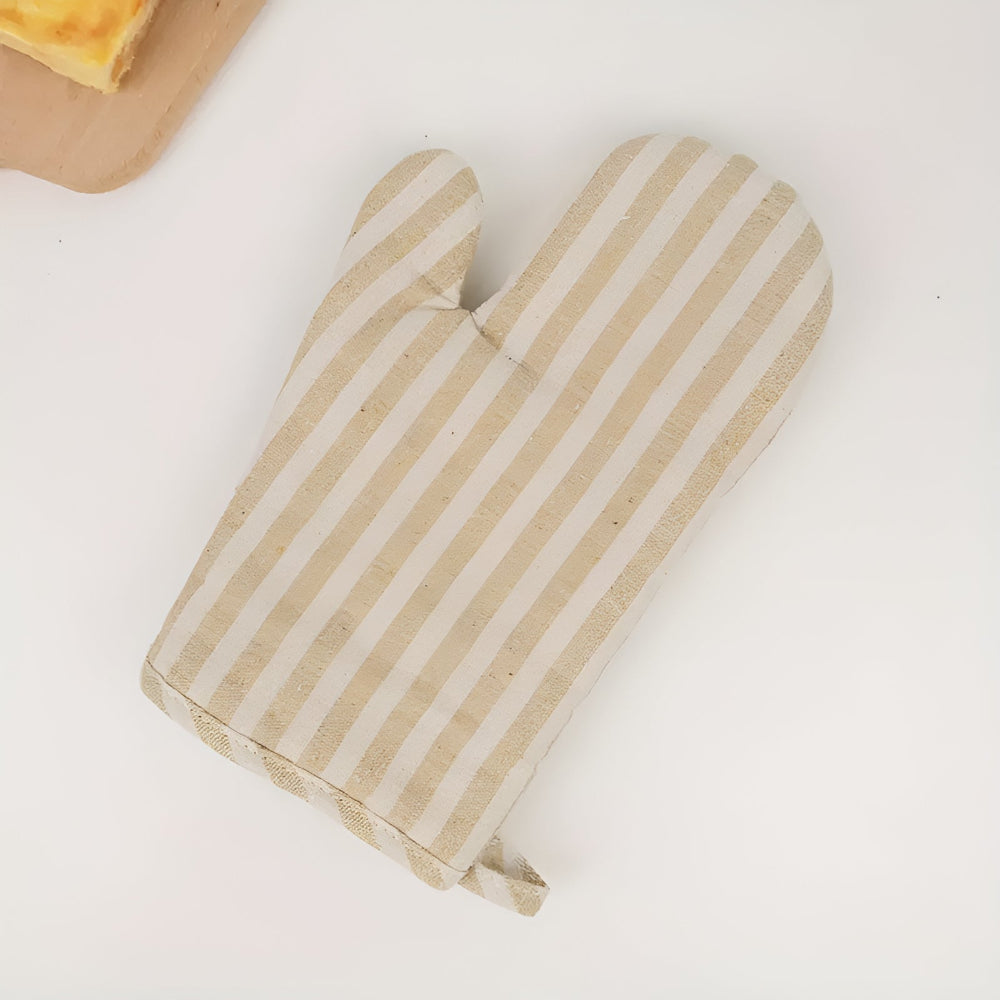 Premium Striped Heat-Resistant Oven Mitt | Ka-mostore