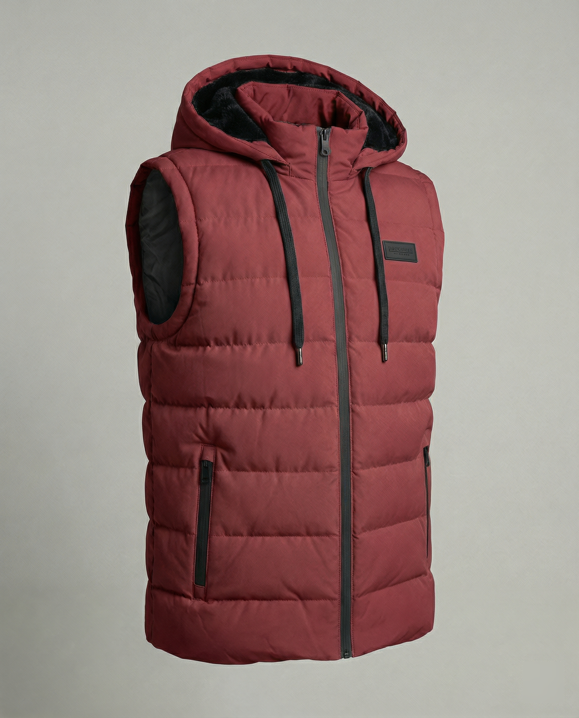 Quilted Puffer Vest with Hood | Ka-mostore