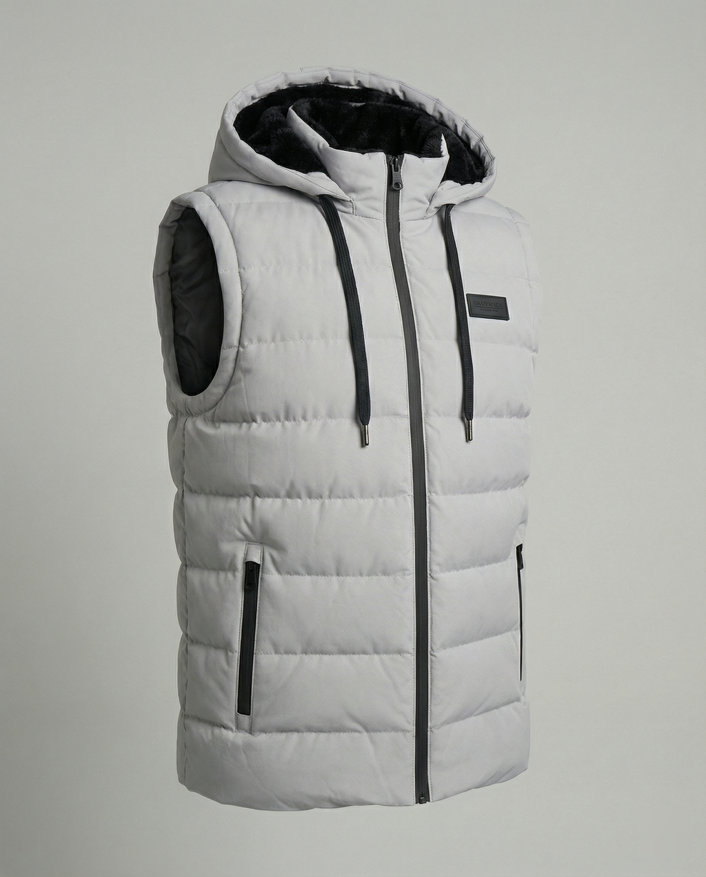 Quilted Puffer Vest with Hood | Ka-mostore