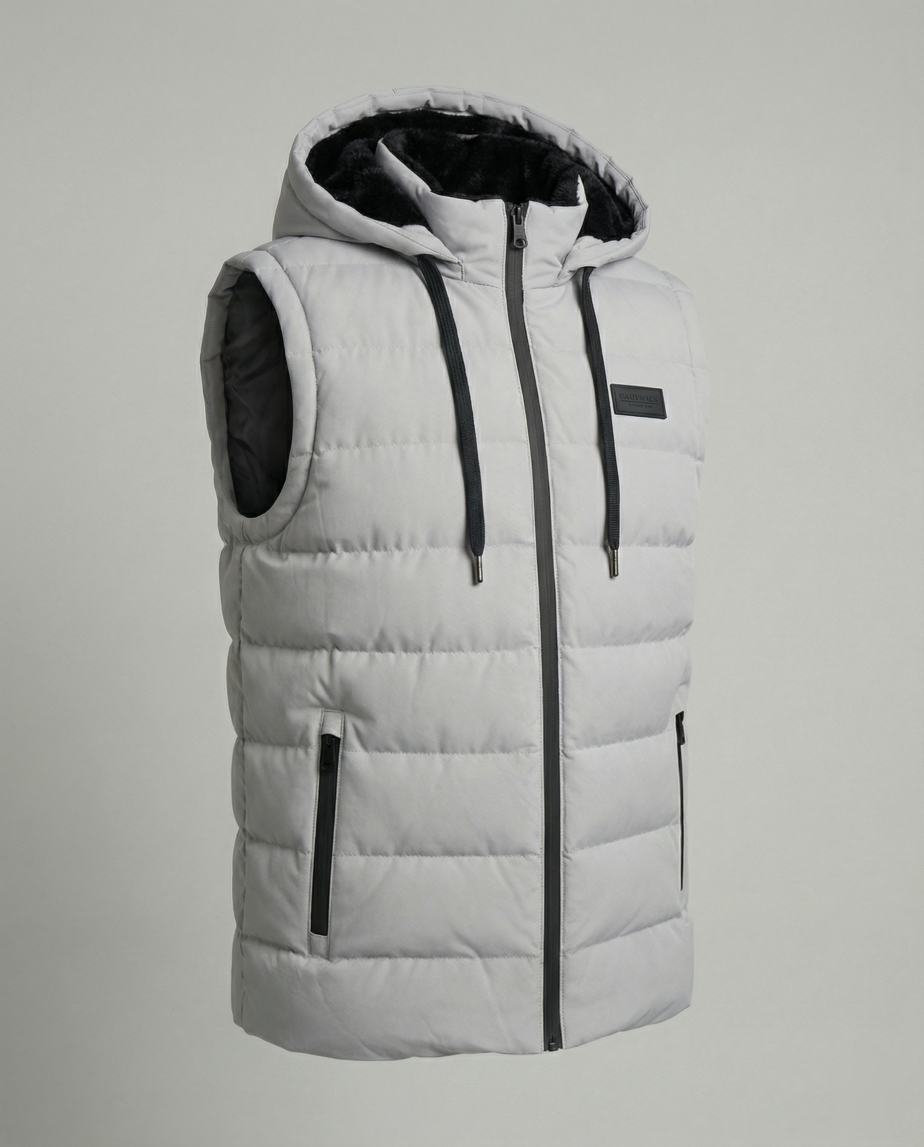 Quilted Puffer Vest with Hood | Ka-mostore