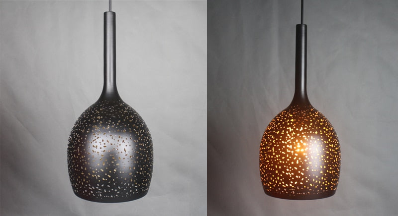 NovaKe Circuit Retro Pendant Light In Iron Finish With E27 Socket For Living Rooms And Kitchens