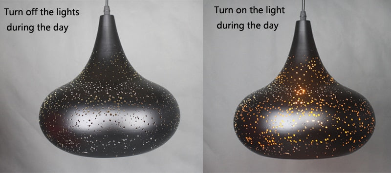 NovaKe Circuit Retro Pendant Light In Iron Finish With E27 Socket For Living Rooms And Kitchens
