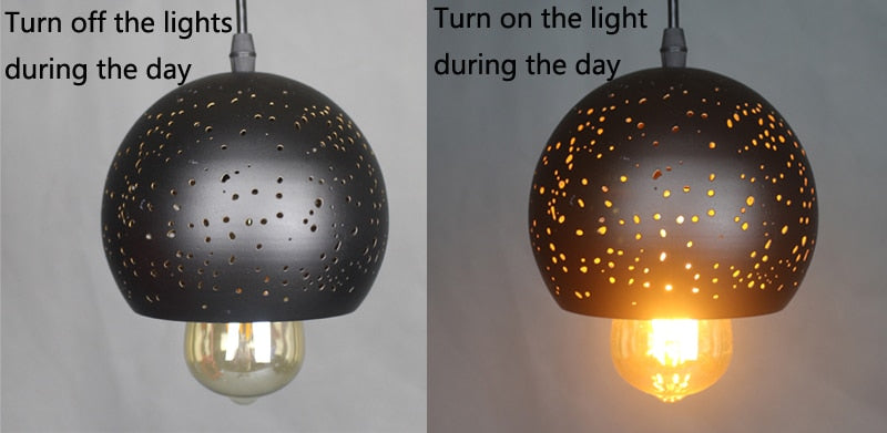 NovaKe Circuit Retro Pendant Light In Iron Finish With E27 Socket For Living Rooms And Kitchens