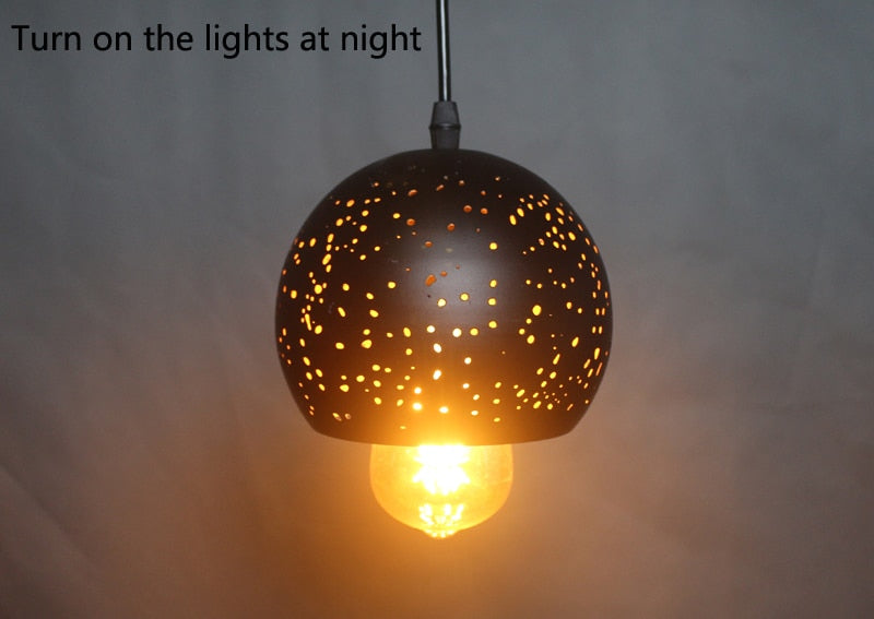 NovaKe Circuit Retro Pendant Light In Iron Finish With E27 Socket For Living Rooms And Kitchens