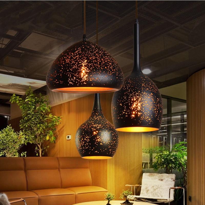 NovaKe Circuit Retro Pendant Light In Iron Finish With E27 Socket For Living Rooms And Kitchens