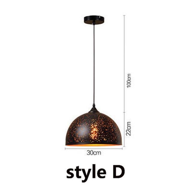 NovaKe Circuit Retro Pendant Light In Iron Finish With E27 Socket For Living Rooms And Kitchens