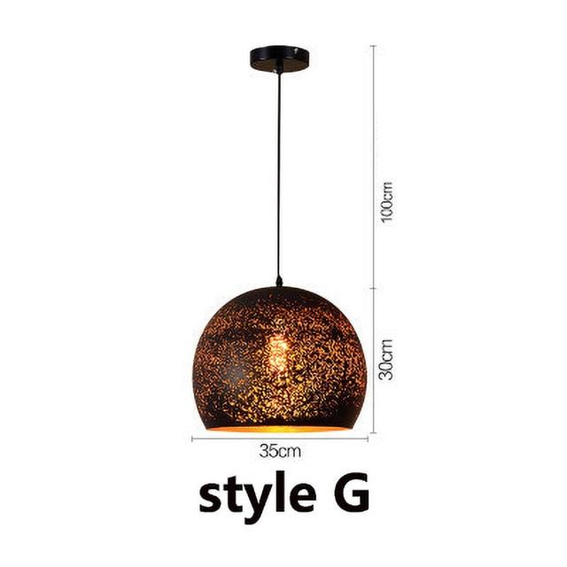 NovaKe Circuit Retro Pendant Light In Iron Finish With E27 Socket For Living Rooms And Kitchens