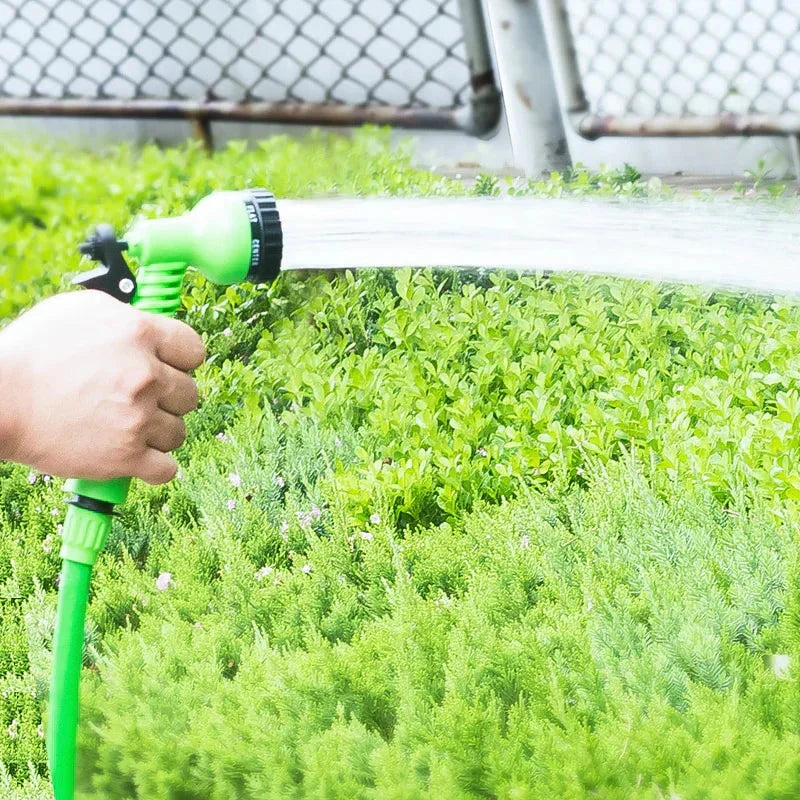 Tuyau d'arrosage extensible avec embout pulvérisateur - Longueur multipliée par 3, conception anti-vrillage