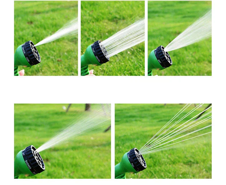 Tuyau d'arrosage extensible avec embout pulvérisateur - Longueur multipliée par 3, conception anti-vrillage
