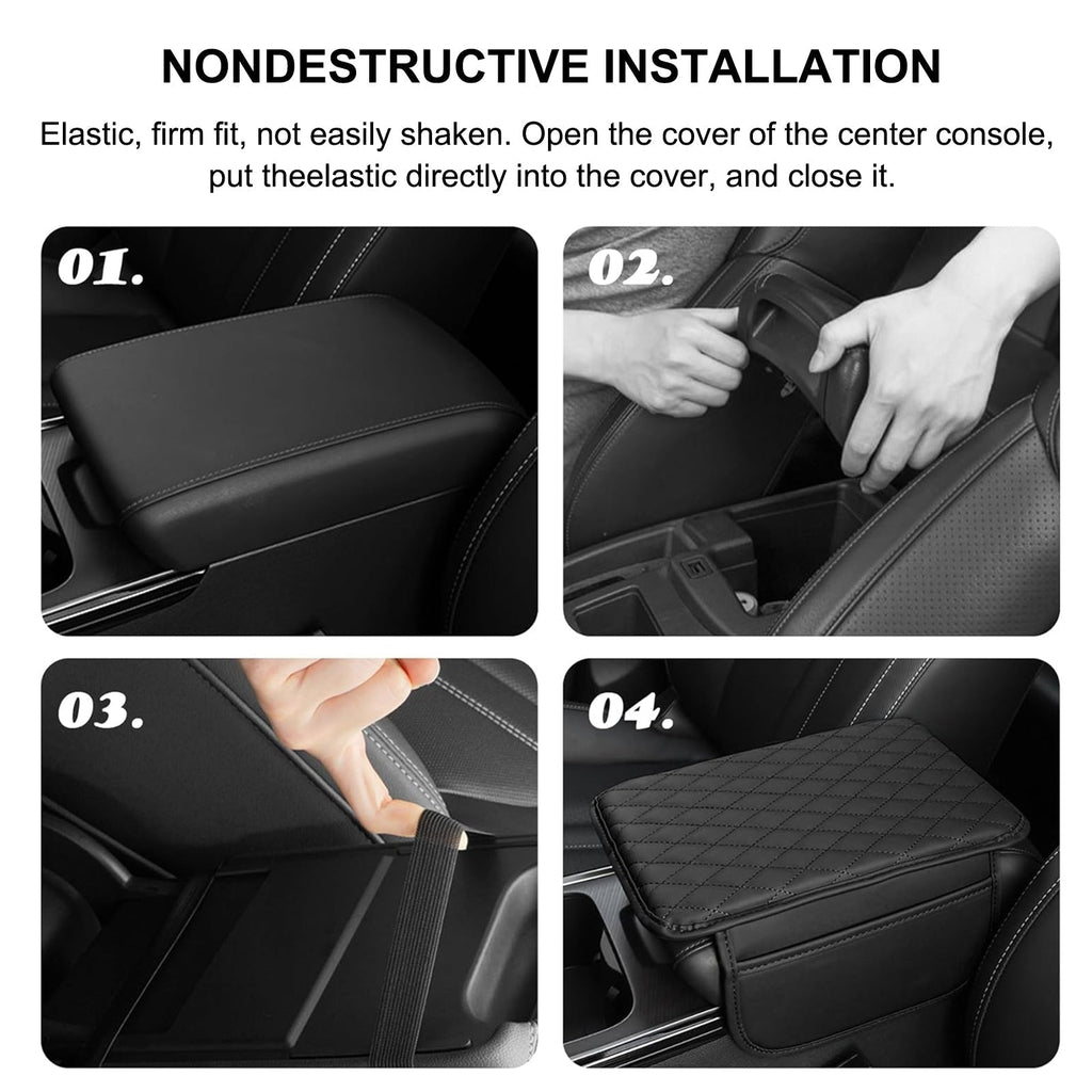 PU Leather Car Armrest Mat | Ka-mostore