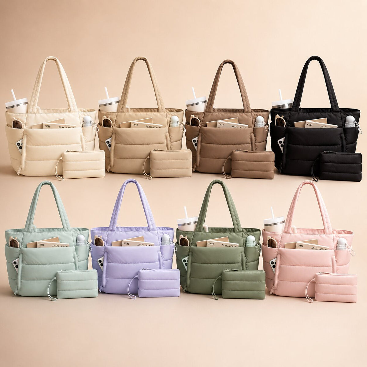Daunenia Puffer Tote Bag — Lightweight Everyday Carryall