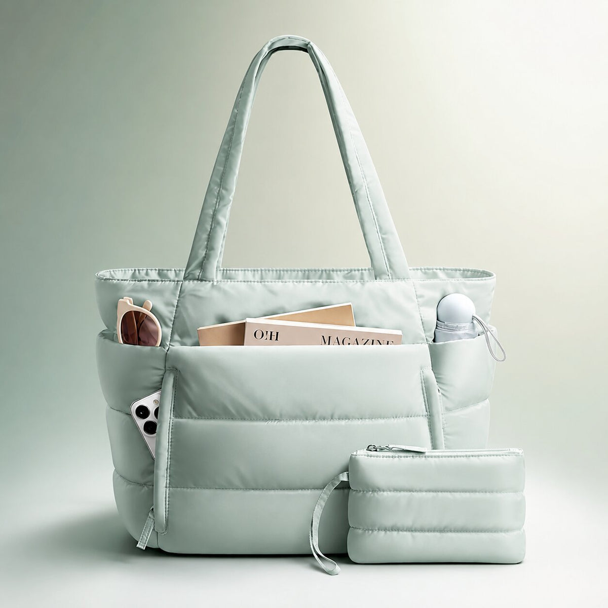Daunenia Puffer Tote Bag — Lightweight Everyday Carryall