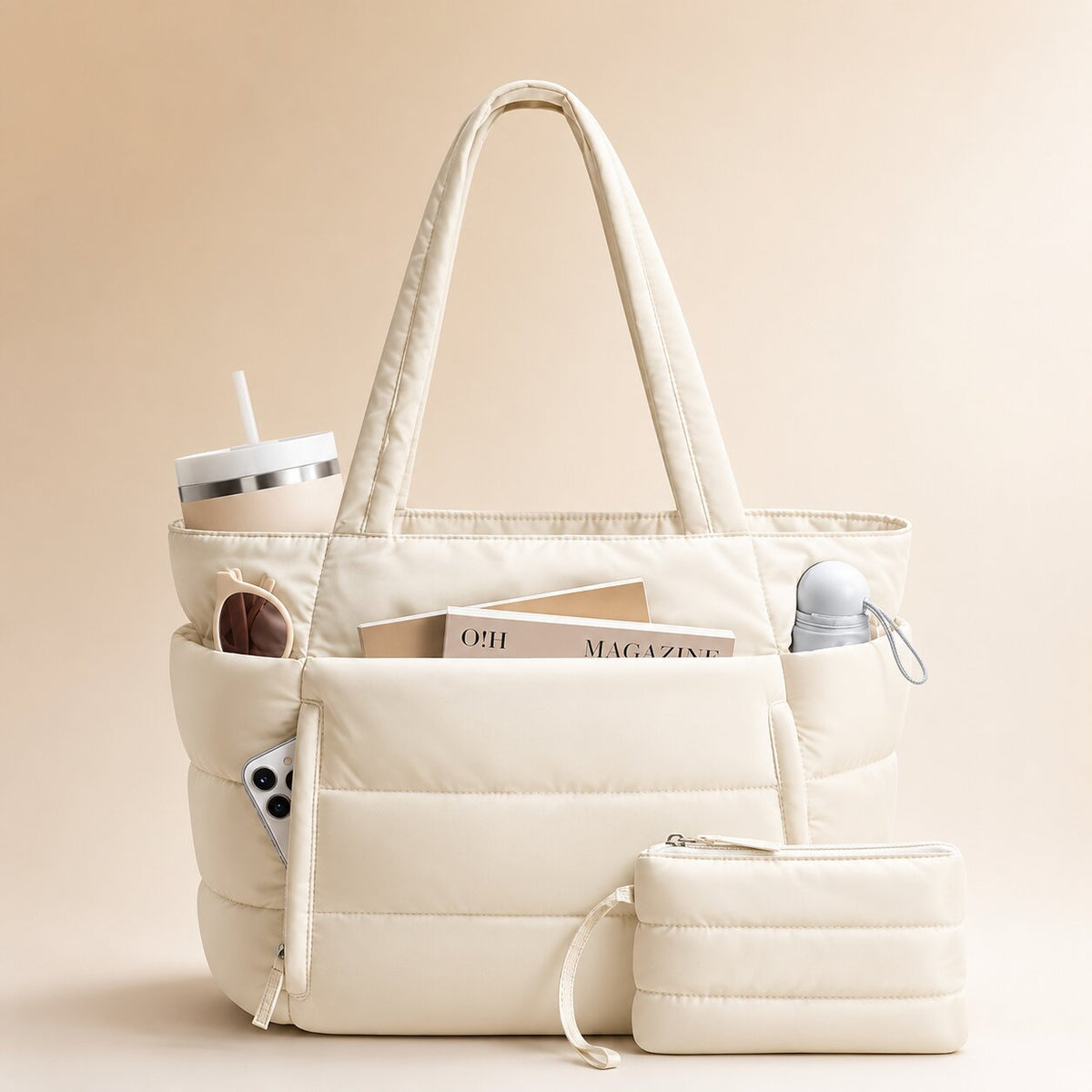 Daunenia Puffer Tote Bag — Lightweight Everyday Carryall