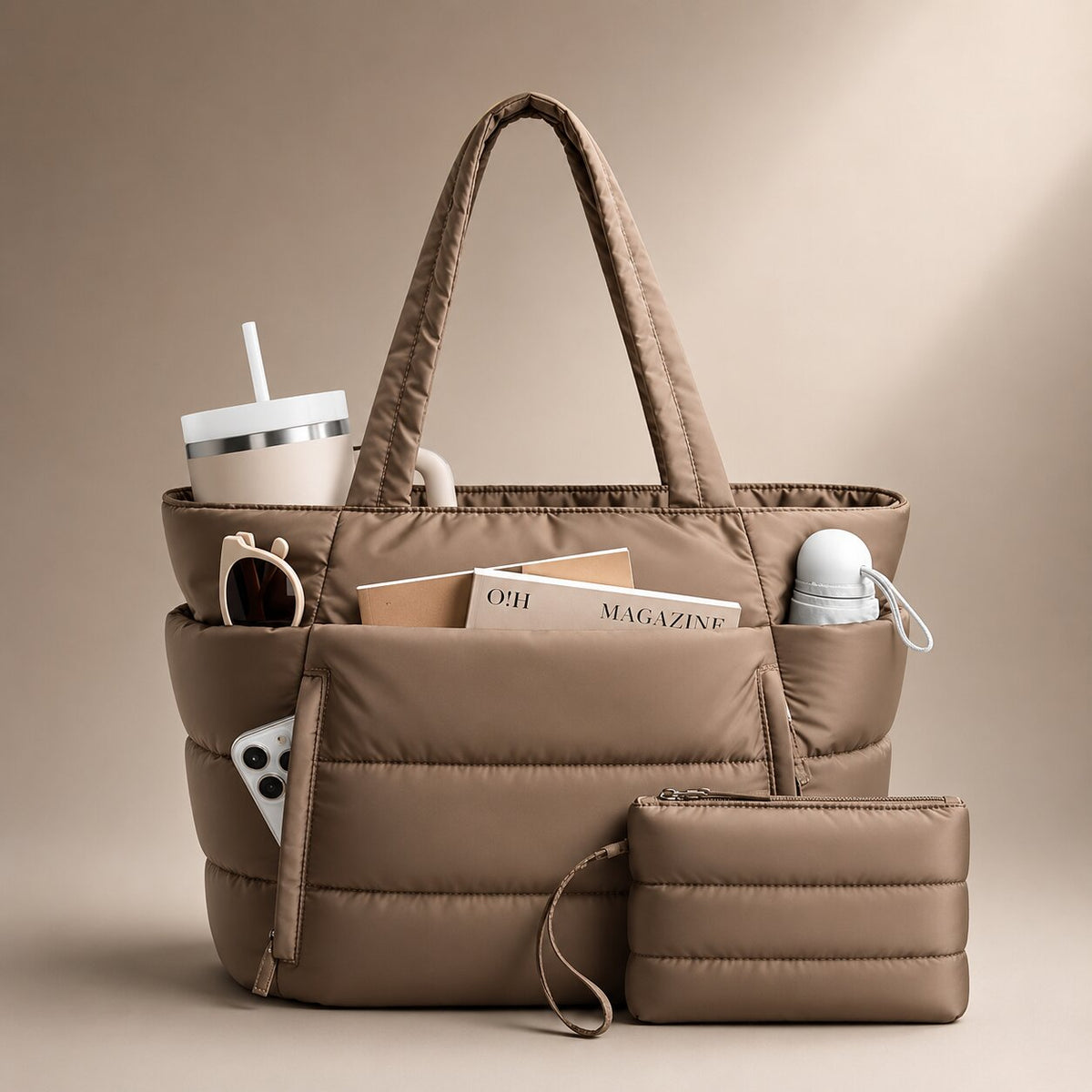 Daunenia Puffer Tote Bag — Lightweight Everyday Carryall